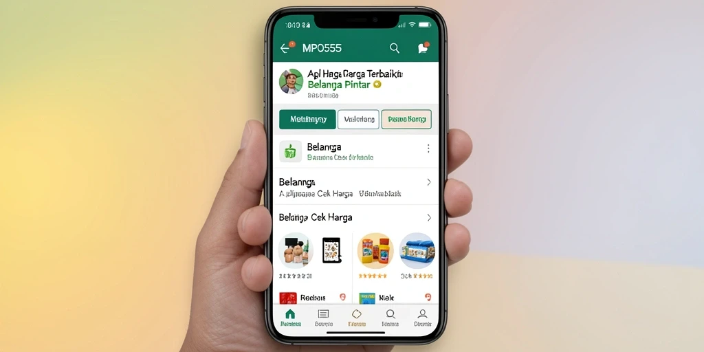 Tampilan antarmuka MPO555 yang sederhana dan fungsional untuk Cek Harga.