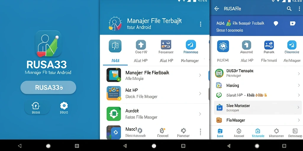 Tampilan antarmuka RUSA33 yang sederhana dan efisien untuk manajer file.