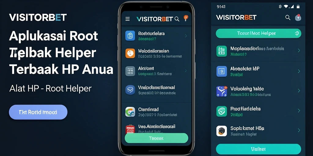 Antarmuka aplikasi VISITORBET yang sederhana dan mudah digunakan.